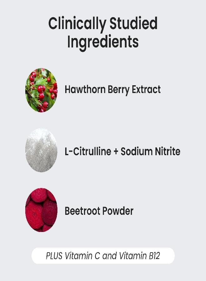 HumanN Neo40 Professional - Daily Heart & Circulation Support - Methylfolate, Beet Root Powder, Hawthorn Berry, L-citrulline - 60 Dissolvable Tablets - Image 4